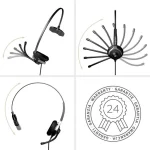 Gequdio WA9004 VOIP Headset 1-ear for Unify with cable WA9004 - Image 2
