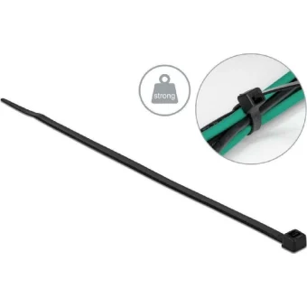 DeLock Δεματικά Καλωδίων 200x4.8mm Μαύρο 100τμχ 19559 19559