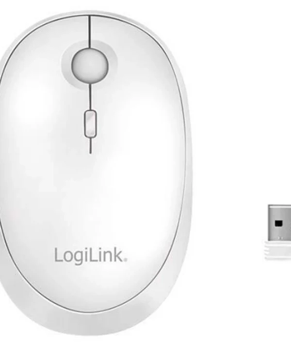 LogiLink ID0205W Ασύρματο Bluetooth Ποντίκι Λευκό ID0205