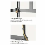 Equip 650608 Βάση Τηλεόρασης Δαπέδου έως 80" Ασημί 650608 - Image 7