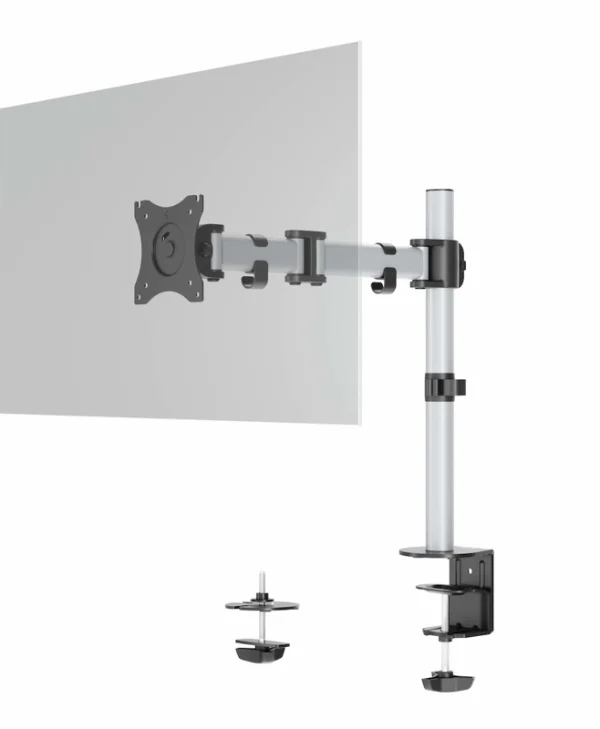 Durable Βάση Γραφείου Οθόνης έως 27" με Βραχίονα Ασημί (509423) 509423