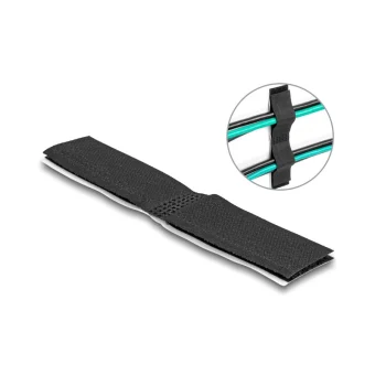DeLock Velcro Δεματικά Καλωδίων 110x20mm Μαύρο 10τμχ 19098 19098