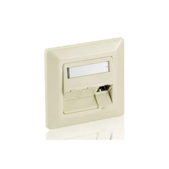 Equip Μονή Πρίζα Δικτύου RJ45 με Πλαίσιο σε Λευκό Χρώμα 761304 761304