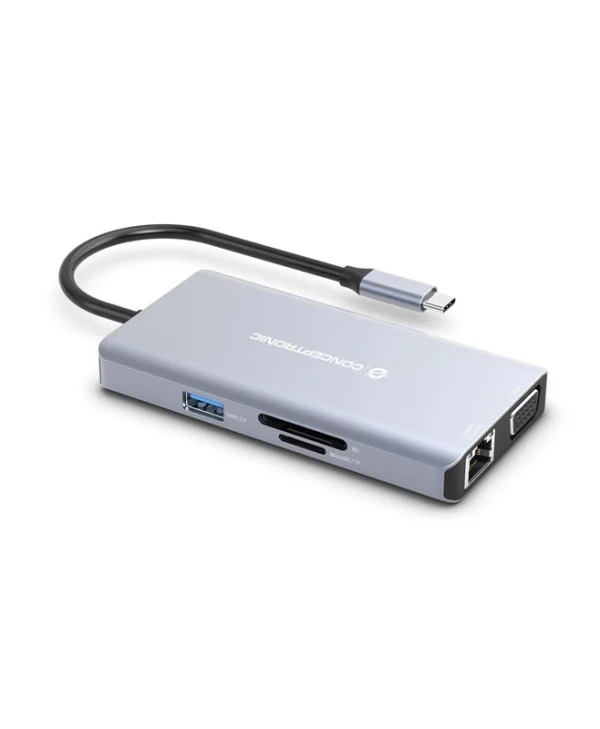 Conceptronic USB-C Docking Station με HDMI 4K PD Ethernet Γκρι (DONN20G) DONN20G
