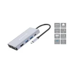 Conceptronic USB-C Docking Station με HDMI 4K PD Ethernet Γκρι (DONN20G) DONN20G - Image 2