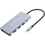 Conceptronic USB-C Docking Station με HDMI 4K PD Ethernet Γκρι (DONN20G) DONN20G - Image 5