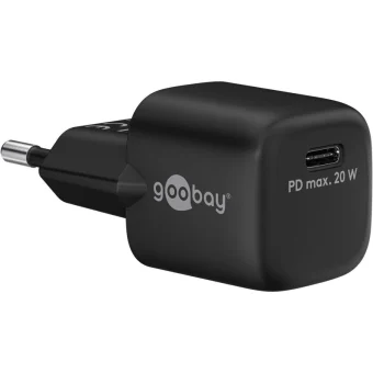 Goobay Φορτιστής Χωρίς Καλώδιο με Θύρα USB-C 20W Power Delivery Μαύρος (65403) 65403