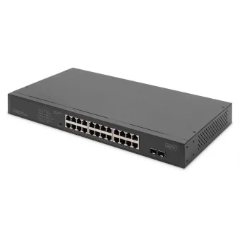 Digitus DN-95348-2 Unmanaged PoE Switch με 24 Θύρες Gigabit (1Gbps) Ethernet και 2 SFP Θύρες DN-95348-2