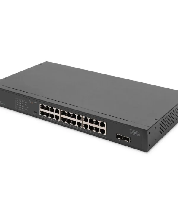 Digitus DN-95348-2 Unmanaged PoE Switch με 24 Θύρες Gigabit (1Gbps) Ethernet και 2 SFP Θύρες DN-95348-2