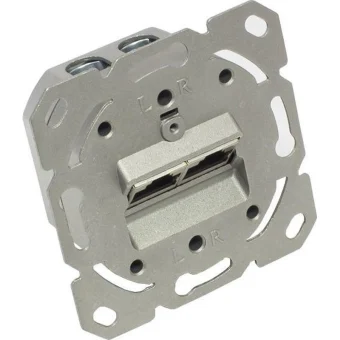Good Connections Διπλή Πρίζα Δικτύου RJ45 χωρίς Πλαίσιο Τύπου Cat6 σε Γκρι Χρώμα GC-N0051 GC-N0051