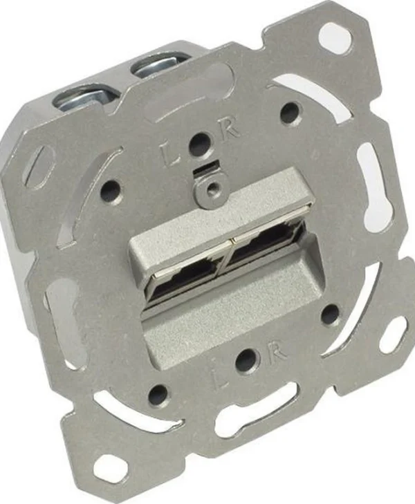 Good Connections Διπλή Πρίζα Δικτύου RJ45 χωρίς Πλαίσιο Τύπου Cat6 GC-N0052 GC-N0052
