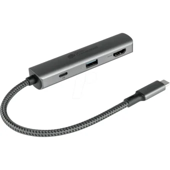 Good Connections USB-C Docking Station με HDMI 4K PD Γκρι (HUB-C002A) HUB-C002A