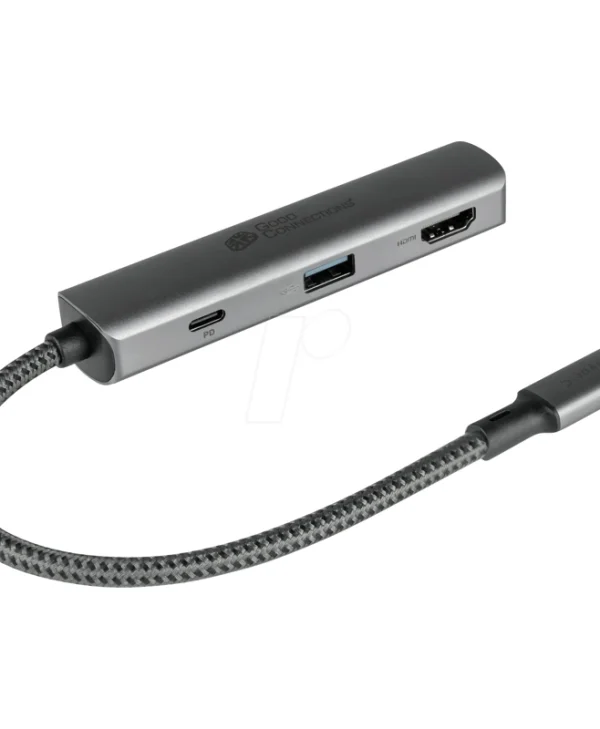 Good Connections USB-C Docking Station με HDMI 4K PD Γκρι (HUB-C002A) HUB-C002A