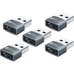 Good Connections Μετατροπέας USB-A male σε USB-C male Γκρι 5τμχ USB-AD203-5 USB-AD203-5