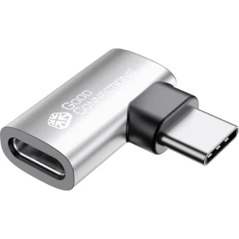 Good Connections Μετατροπέας USB-C male σε USB-C female Ασημί 1τμχ USB-AD400 USB-AD400