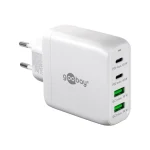 Goobay Φορτιστής Χωρίς Καλώδιο με 2 Θύρες USB-A και 2 Θύρες USB-C 68W Λευκός (64818) 64818