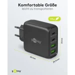 Goobay Φορτιστής Χωρίς Καλώδιο με 2 Θύρες USB-A και 2 Θύρες USB-C 68W Μαύρος (64817) 64817 - Image 3