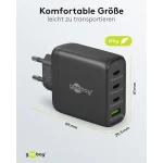 Goobay Φορτιστής Χωρίς Καλώδιο GaN με Θύρα USB-A και 3 Θύρες USB-C 68W Λευκός (64819) 64819 - Image 4