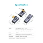 Graugear Μετατροπέας USB-C male σε USB-C female 1τμχ G-AD-40G-3 G-AD-40G-3 - Image 2