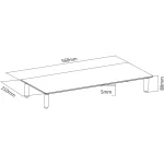 Equip Επιτραπέζια Βάση Οθόνης Λευκή (650882) 650882 - Image 10