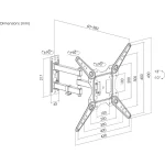 Equip Wall 650413 Βάση Τηλεόρασης Τοίχου με Βραχίονα έως 30kg 650413 - Image 8