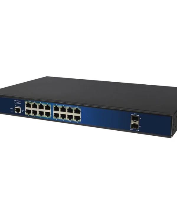 Allnet ALL-SG8618PMJ Managed L2 PoE+ Switch με 16 Θύρες Gigabit (1Gbps) Ethernet και 2 SFP Θύρες ALL-SG8618PMJ