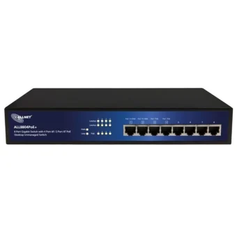 Allnet ALL8804PoE+ Unmanaged L2 PoE+ Switch με 8 Θύρες Gigabit (1Gbps) Ethernet ALL8804PoE+
