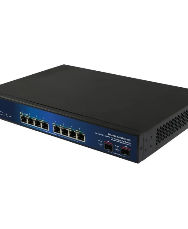 Allnet ALL-SGC5410PM-10G Managed L2 PoE+ Switch με 8 Θύρες Gigabit (1Gbps) Ethernet και 2 SFP Θύρες ALL-SGC5410PM-10G