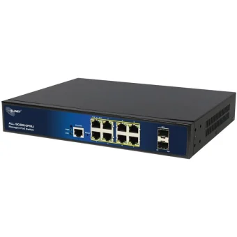 Allnet ALL-SG8610PMJ Managed L2 PoE+ Switch με 8 Θύρες Gigabit (1Gbps) Ethernet και 2 SFP Θύρες ALL-SG8610PMJ