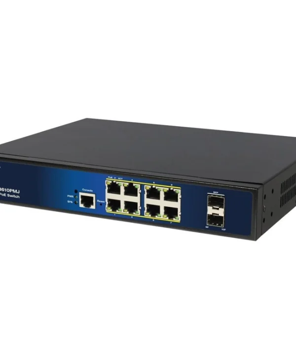 Allnet ALL-SG8610PMJ Managed L2 PoE+ Switch με 8 Θύρες Gigabit (1Gbps) Ethernet και 2 SFP Θύρες ALL-SG8610PMJ