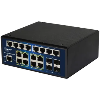 Allnet ALL-SGI8120PM Managed L2 PoE+ Switch με 8 Θύρες Gigabit (1Gbps) Ethernet και 4 SFP Θύρες ALL-SGI8120PM