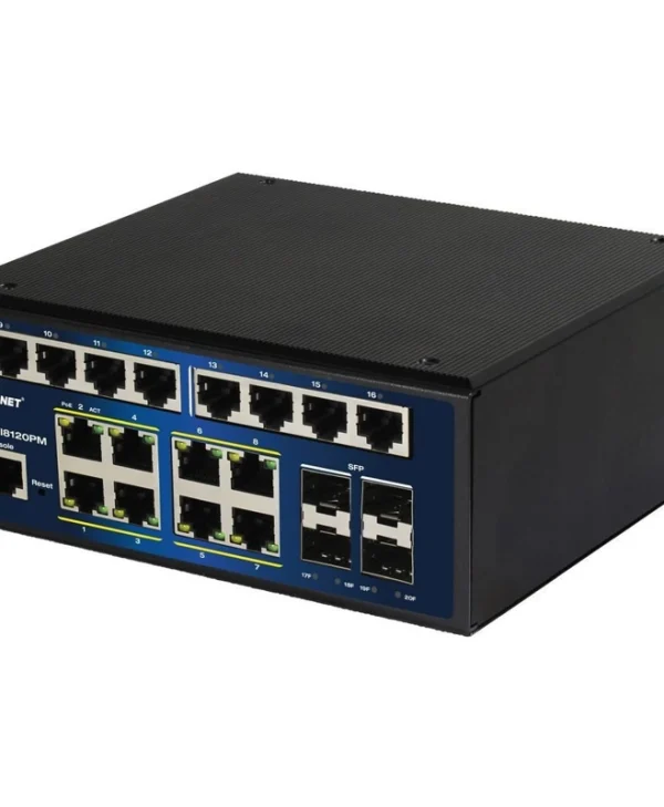 Allnet ALL-SGI8120PM Managed L2 PoE+ Switch με 8 Θύρες Gigabit (1Gbps) Ethernet και 4 SFP Θύρες ALL-SGI8120PM