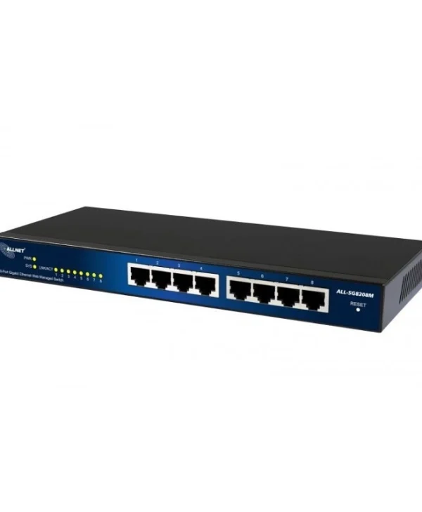 Allnet ALL-SG8208M Managed L2 Switch με 8 Θύρες Gigabit (1Gbps) Ethernet και 2 SFP Θύρες ALL-SG8208M