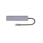 MediaRange USB-C Docking Station με HDMI 4K PD και σύνδεση 2 Οθονών Ασημί (MRCS511) MRCS511 - Image 2