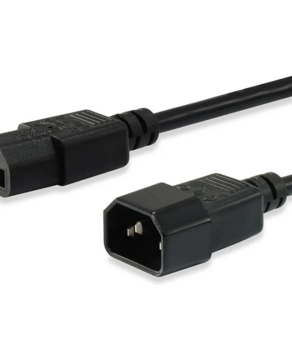 Equip IEC C14 - IEC C13 Cable 3m Μαύρο (112101) 112101