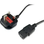 Equip IEC C13 - IEC C13 Cable 2m Μαύρο 112300 112300