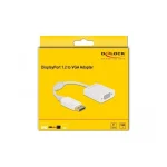 DeLock Μετατροπέας DisplayPort male σε VGA female Λευκό 1τμχ 61007 61007 - Image 2