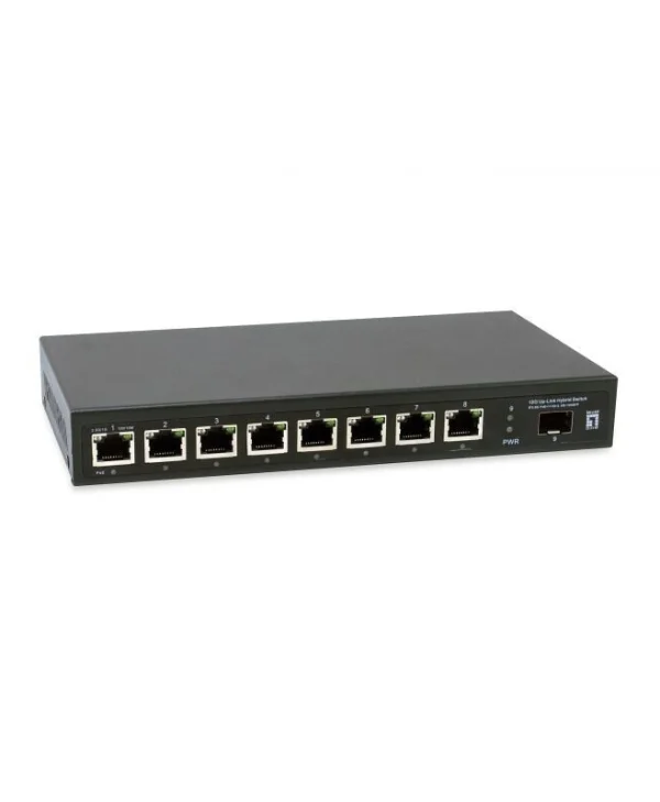 Level One GEP-0925 Unmanaged L2 PoE+ Switch με 8 Θύρες Ethernet και 1 SFP Θύρα GEP-0925