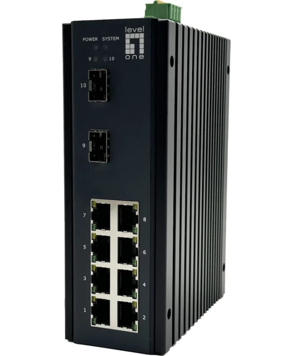Level One IGU-1071 Managed L2 Switch με 8 Θύρες Gigabit (1Gbps) Ethernet και 2 SFP Θύρες IGU-1071