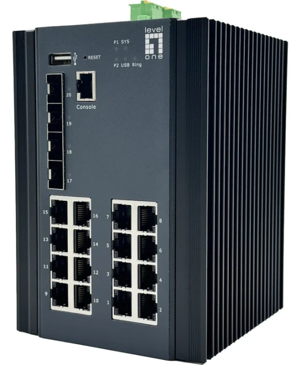 Level One IGU-2071 Managed L2 Switch με 16 Θύρες Gigabit (1Gbps) Ethernet και 4 SFP Θύρες IGU-2071