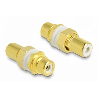 DeLock Μετατροπέας RCA female σε RCA female Χρυσό 1τμχ 64141 64141