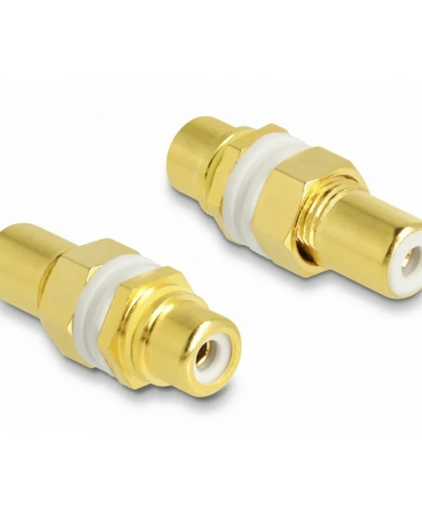 DeLock Μετατροπέας RCA female σε RCA female Χρυσό 1τμχ 64141 64141