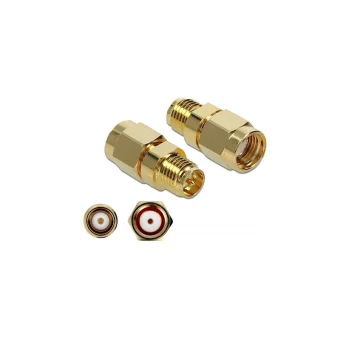DeLock Μετατροπέας RP-SMA male σε RP-SMA female Χρυσό 1τμχ 89977 89977