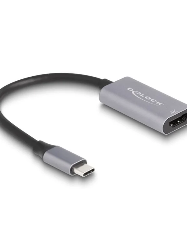 DeLock Μετατροπέας USB-C male σε HDMI male Γκρι 1τμχ 60020 60020