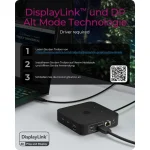 Icy Box USB-C Docking Station με HDMI 4K PD Ethernet και σύνδεση 3 Οθονών Μαύρο (IB-DK4090-C) IB-DK4090-C - Image 6