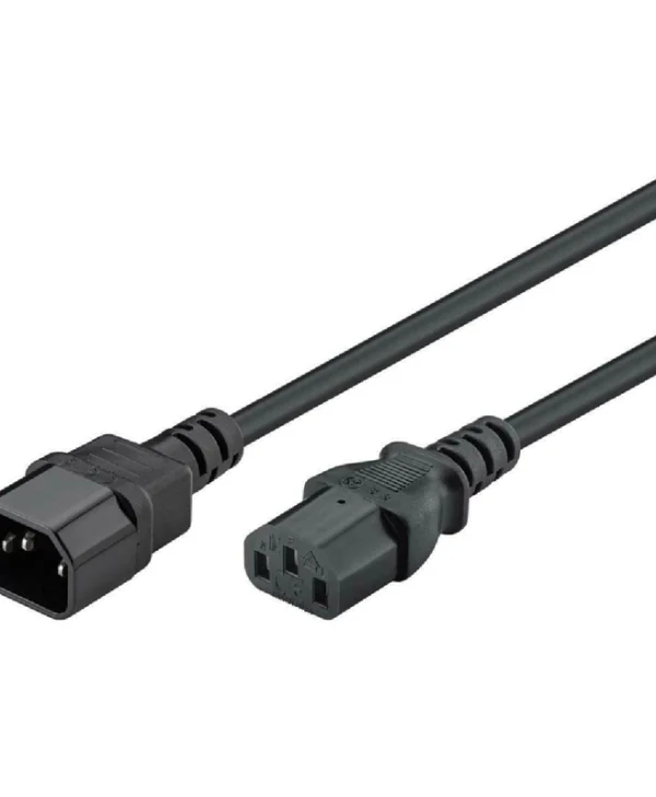 Goobay IEC C14 - IEC C13 Cable 3m Μαύρο 95287 95287