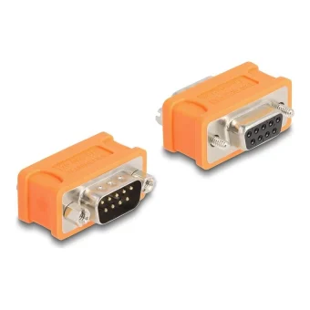 DeLock Μετατροπέας Serial male σε Serial male Πορτοκαλί 1τμχ 66741 66741