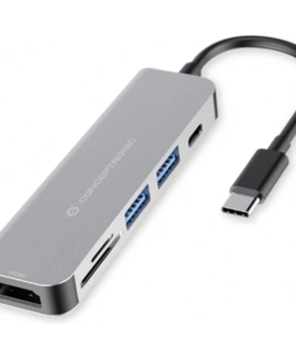 Conceptronic USB-C Docking Station με HDMI 4K PD Ασημί (DONN02G) DONN02G