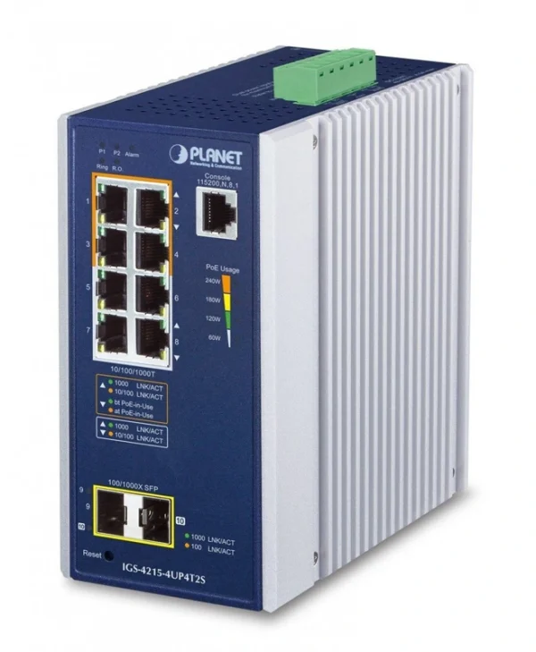 Planet Technology IGS-4215-4UP4T2S Managed L2 Switch με 4 Θύρες Gigabit (1Gbps) Ethernet IGS-4215-4UP4T2S