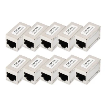 Digitus Μονή Πρίζα Δικτύου RJ45 Τύπου Cat6a σε Μαύρο Χρώμα DN-93905-10 DN-93905-10